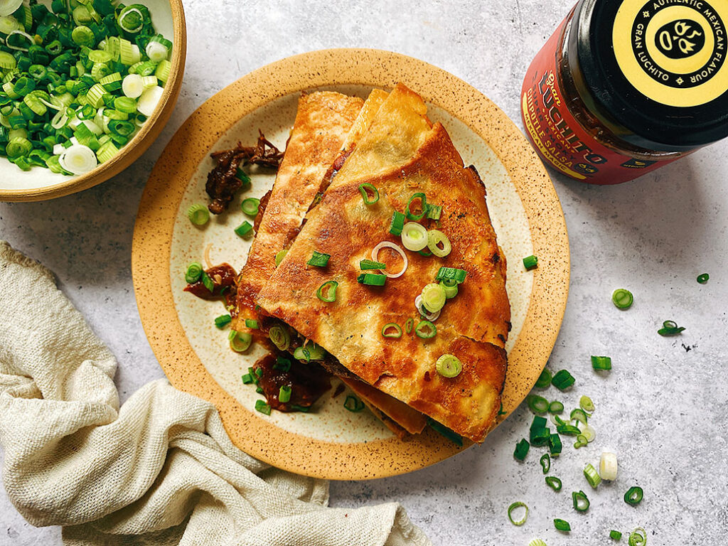 What To Serve With Nachos - Beef Quesadilla with Chipotle Salsa