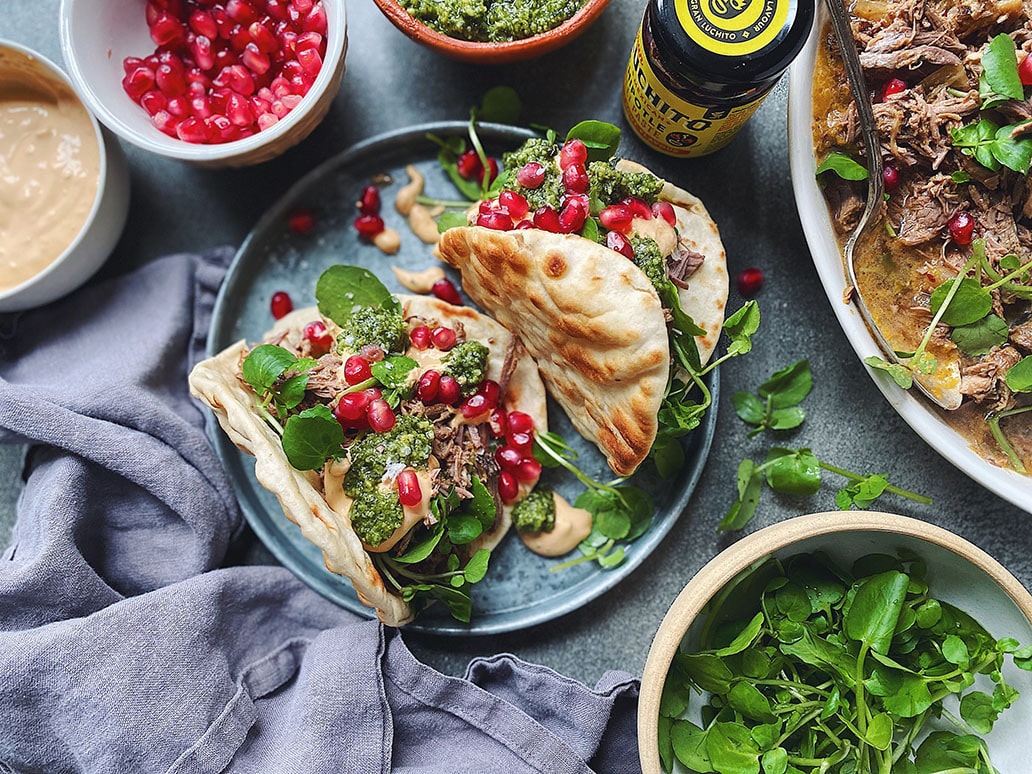 Pulled Lamb Flatbreads