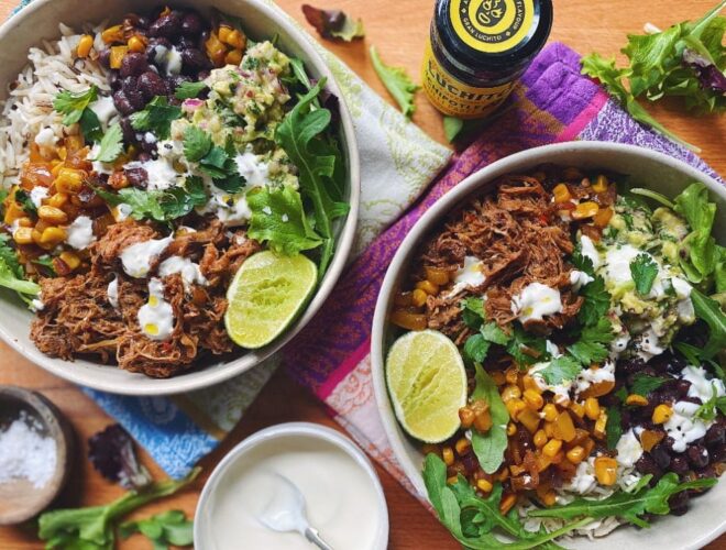 Pulled Pork Burrito Bowl, Mexican Fusion Recipes
