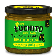 Tomatillo salsa jar product