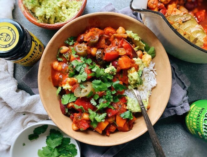 Vegan Chilli Con Carne finished dish