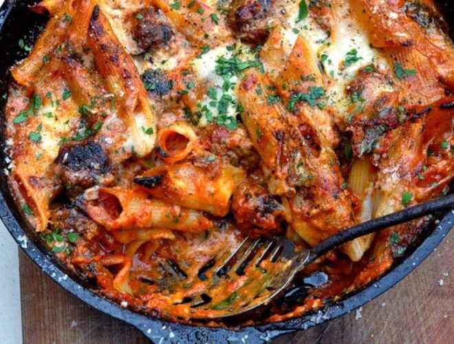 chipotle meatball pasta bake recipe