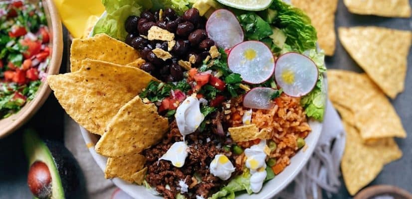 Taco Salad ingredients