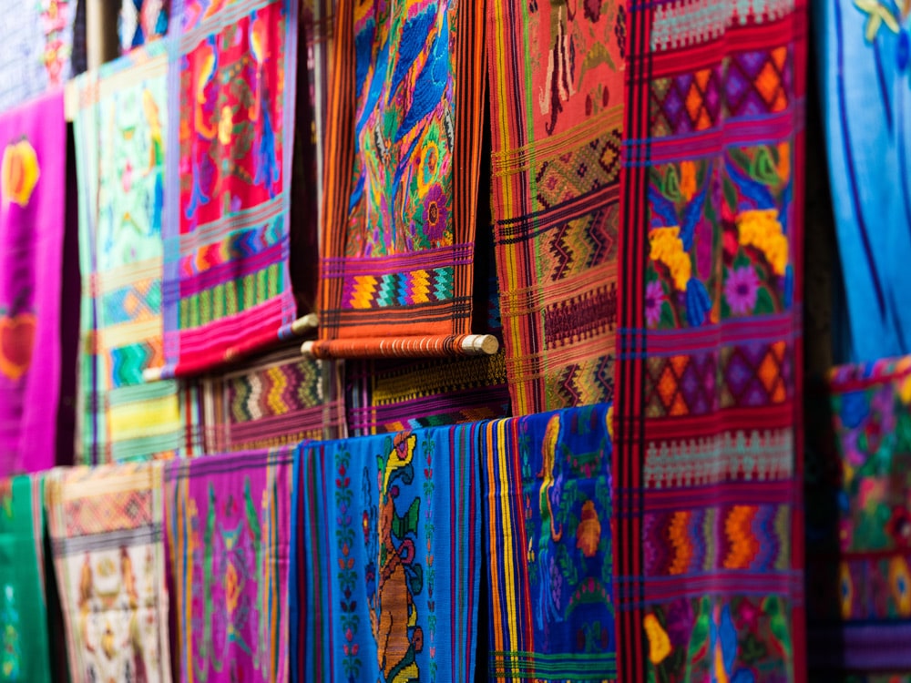 Oaxaca Market Colourful Textiles