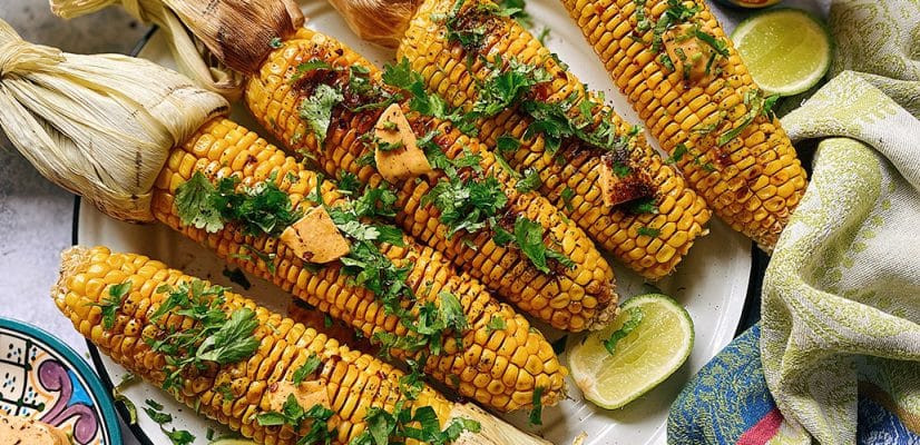 BBQ Corn - Featured - Mexican Street Food Recipes - BBQ Sides