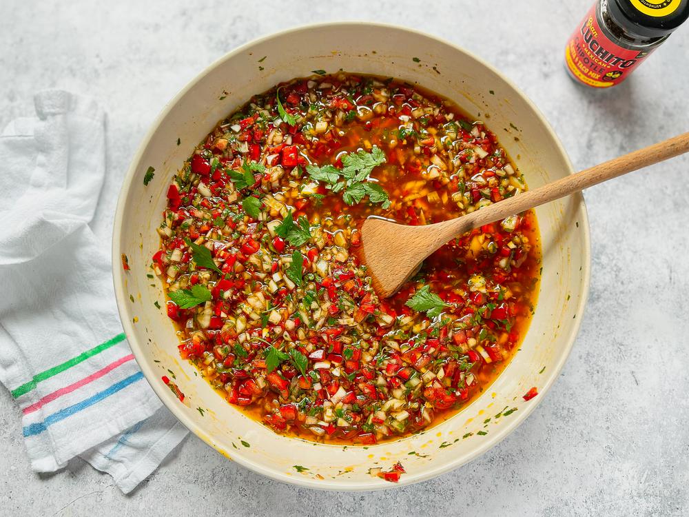BBQ Sides - Chimichurri finished dish