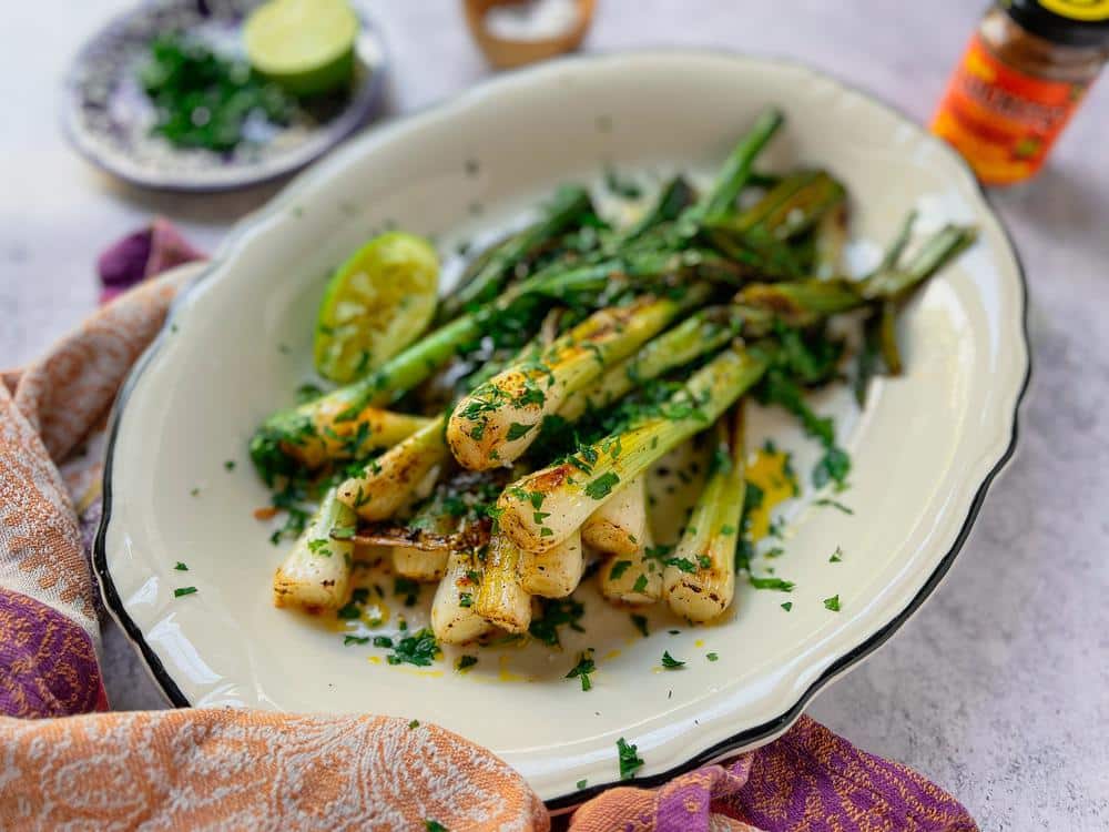 BBQ Sides - Grilled Onions finished dish