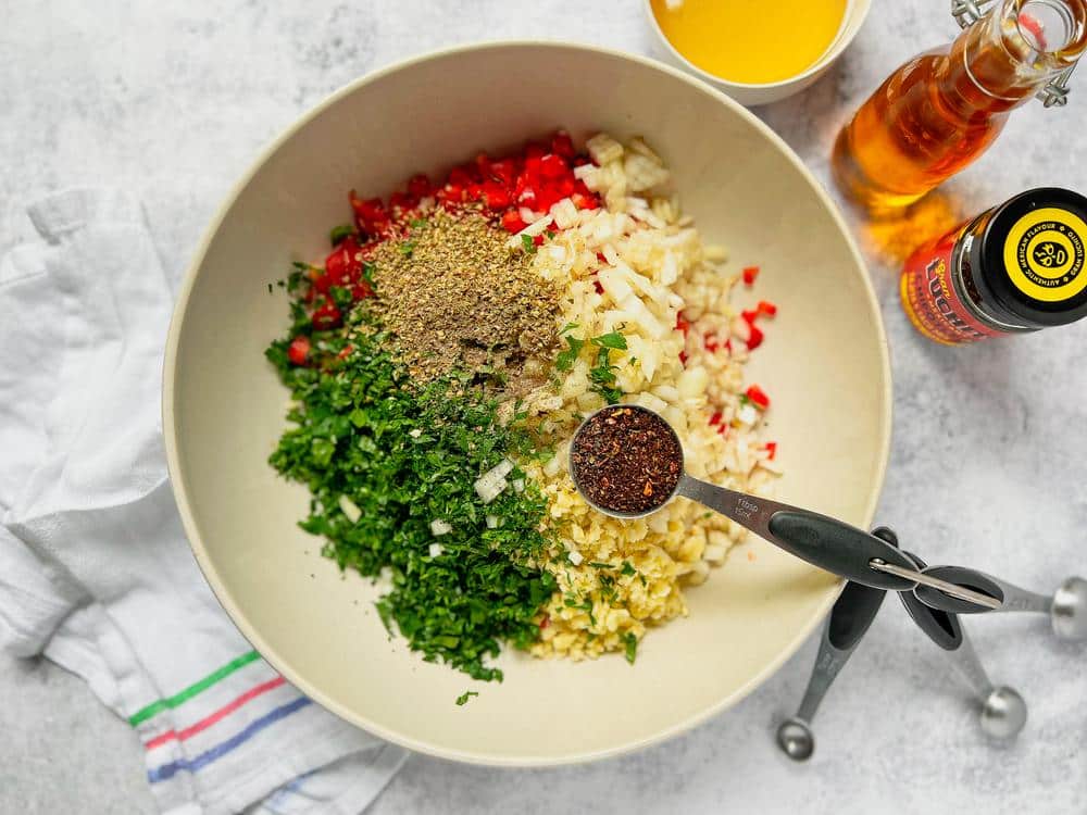 BBQ Sides - Chimichurri prep step