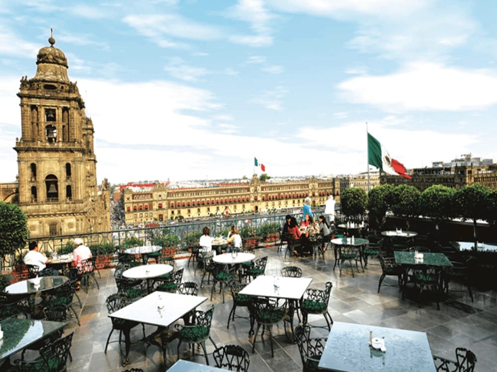 Restaurant Balcon de Zocalo with view