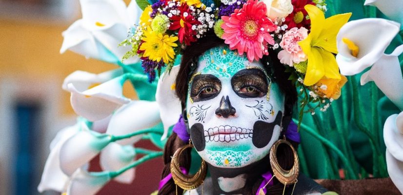 skull day of the dead celebration