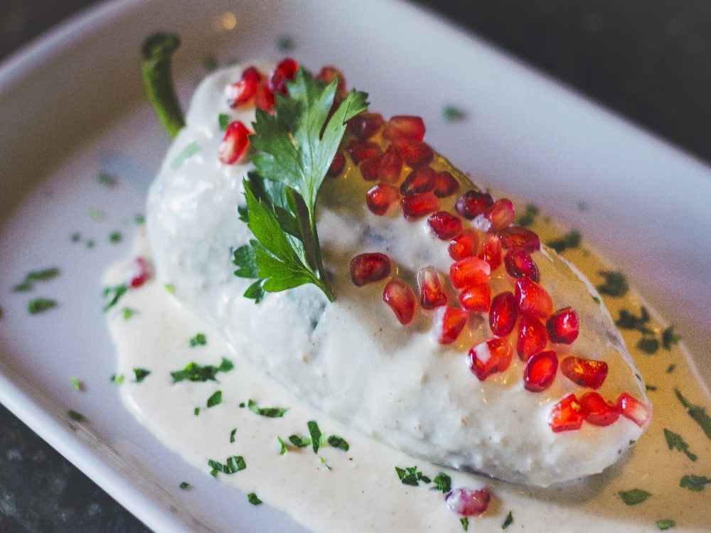Traditional Puebla dish Chilli En Nogada