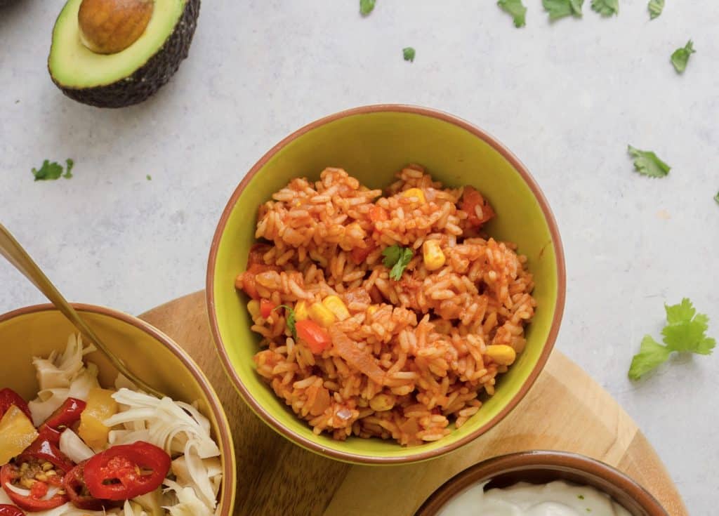 How to make Burritos - Mexican Rice finished dish