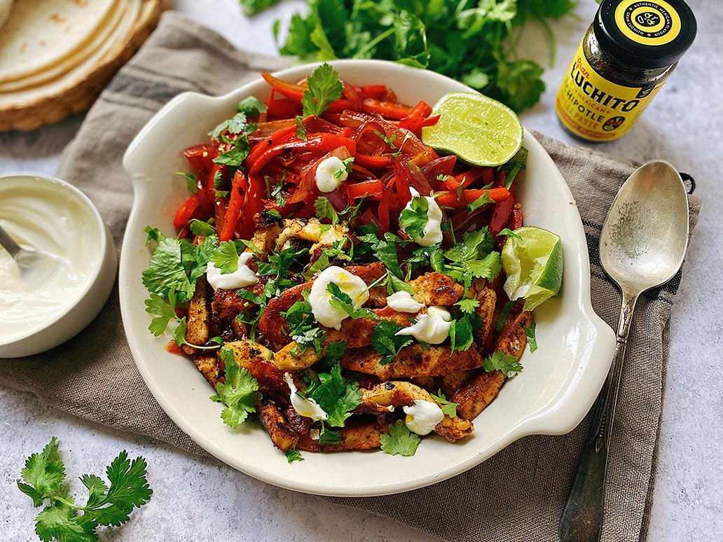 Halloumi Fajitas