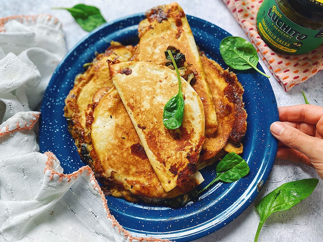 Mushroom Quesadilla