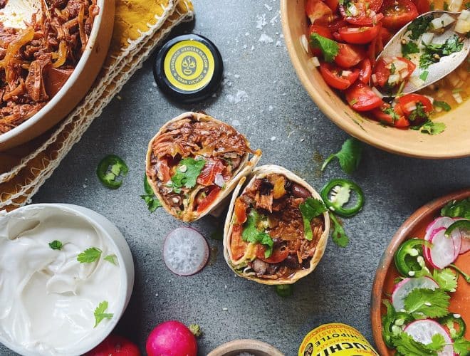 Spicy Jackfruit Burrito