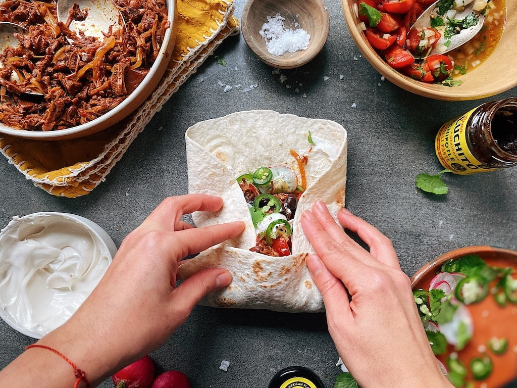 How to make Burritos - how to roll a burrito