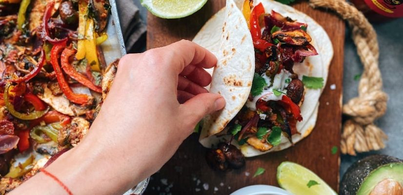 Mushroom Sheet Pan Fajitas