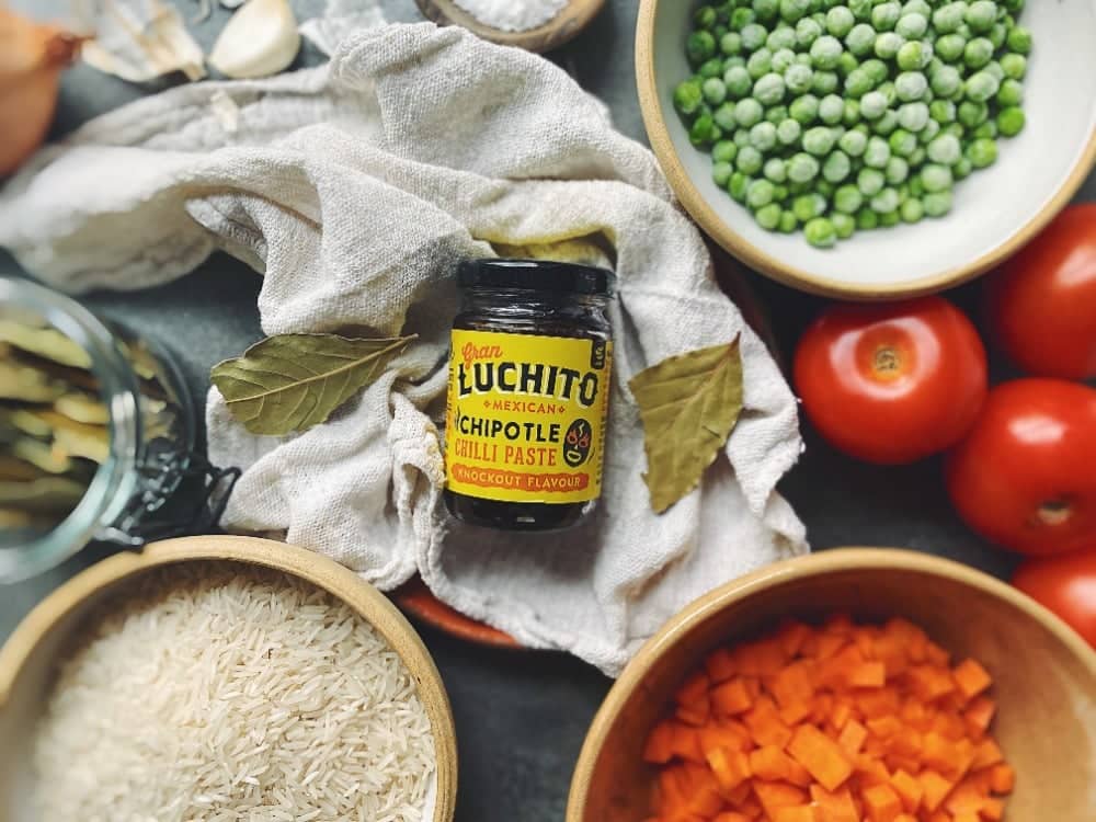 Mexican Rice ingredients - what to serve with burritos