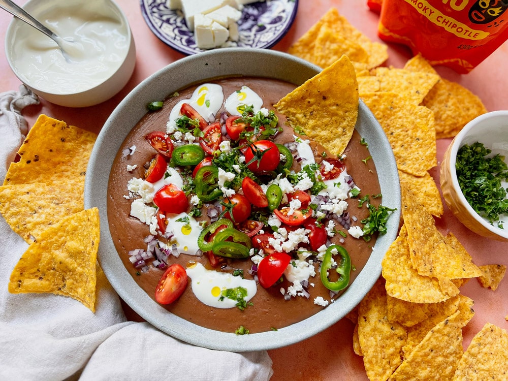 What are refried beans - serve with