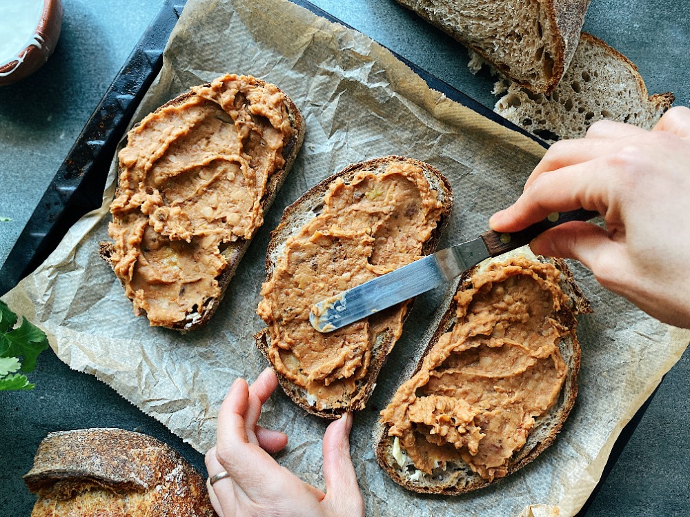 What are refried beans - serve with