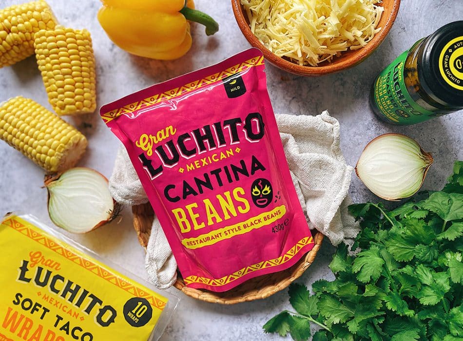 Traditional Mexican recipe ingredients