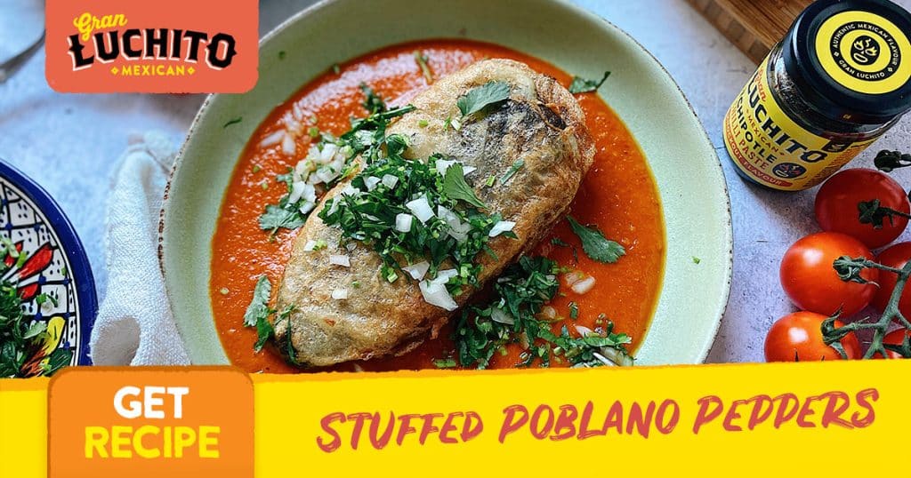 Day of the Dead food - Stuffed Poblano Peppers