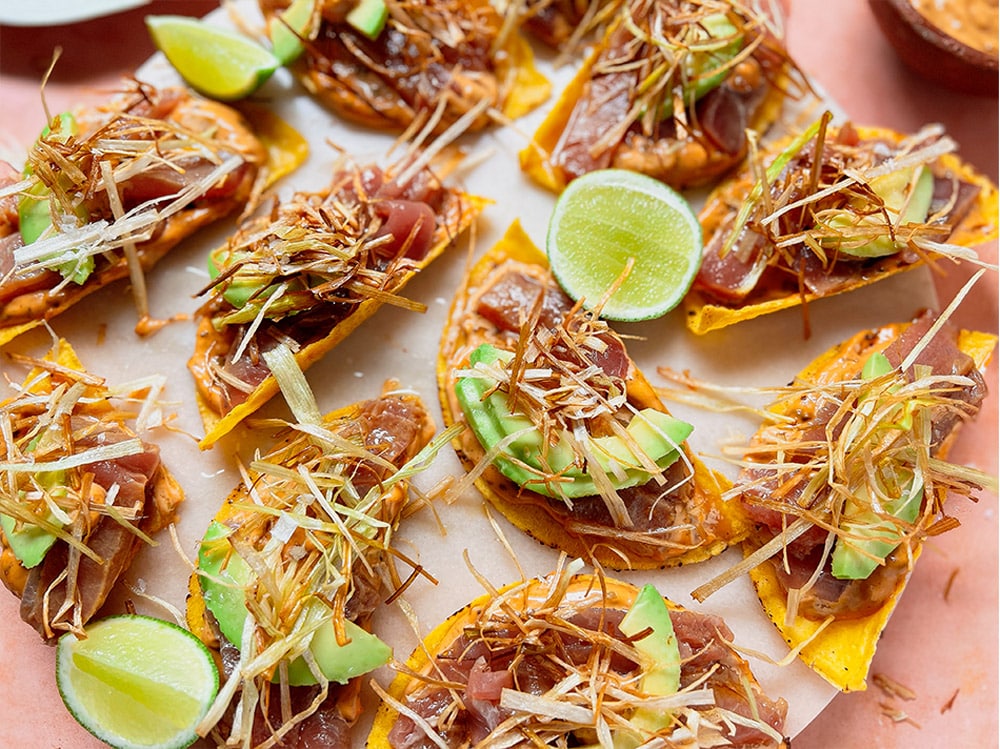 Mexican Street Food recipe featuring Tuna Tostadas