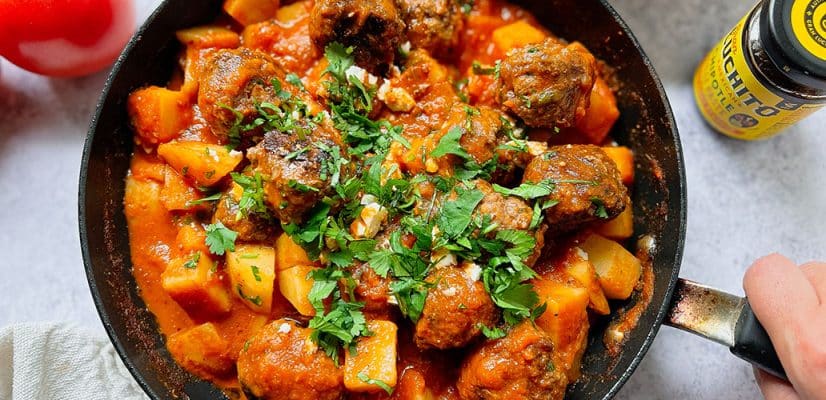 Mexican Meatballs finished dish