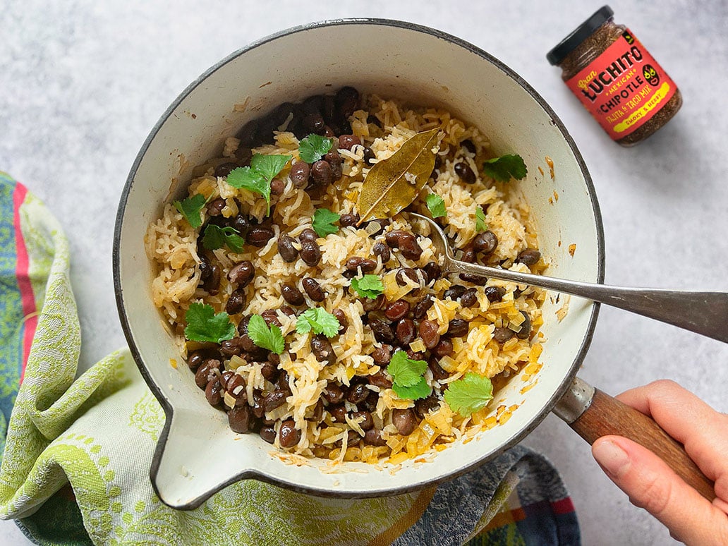 BBQ Sides - Black Beans Rice - BBQ Sides - what to serve with burritos