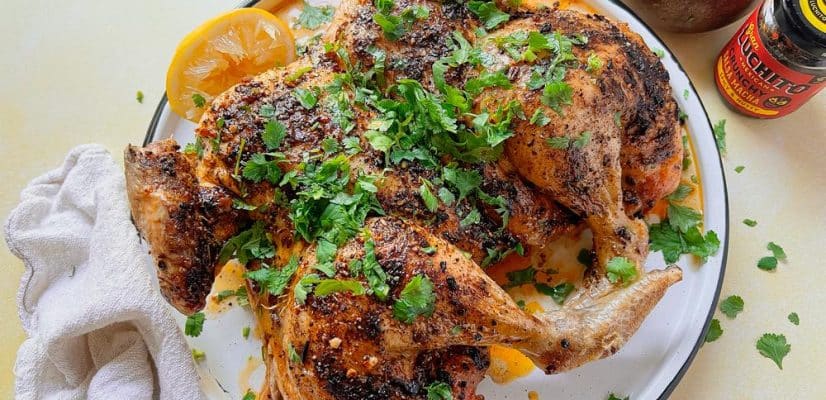 Spatchcock Chicken finished dish
