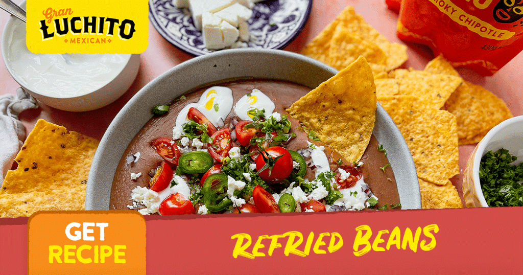 what are refried beans, social media image