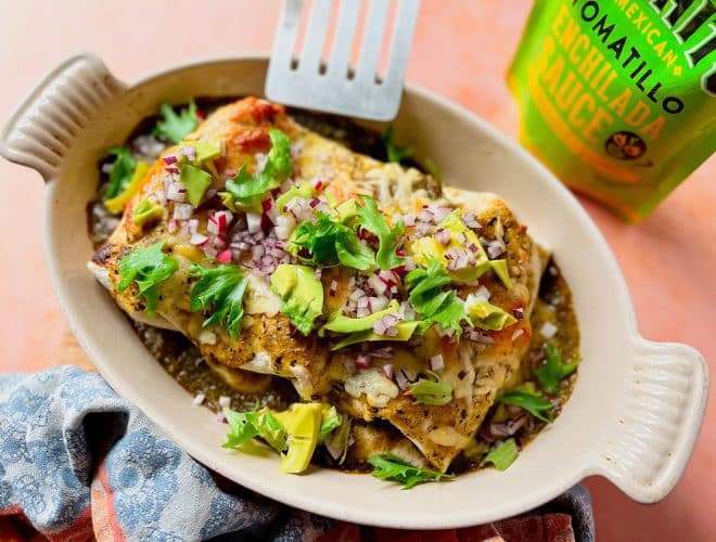 Smothered Burrito finished dish