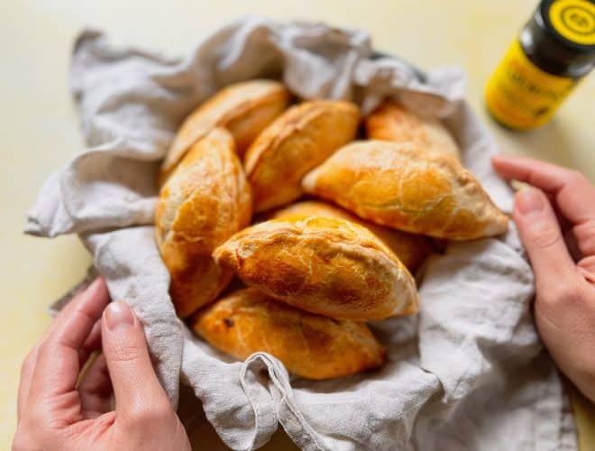 Mexican Starters - Air Fryer Empanadas finished dish