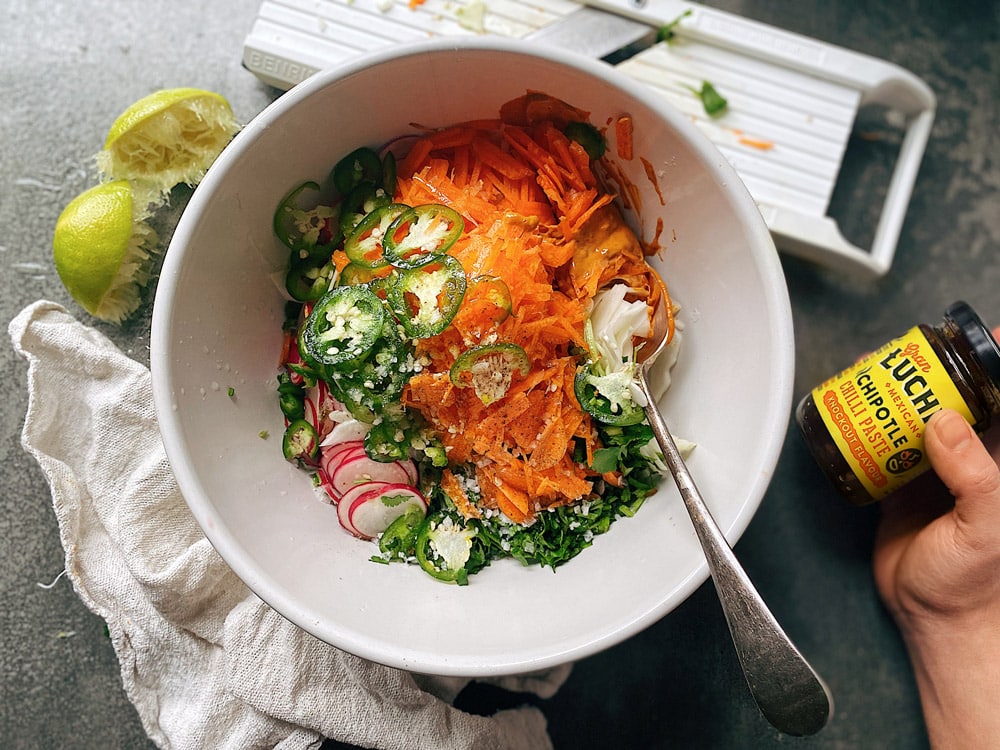 Fish Tacos - prep step