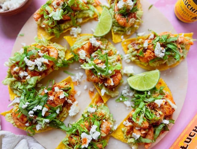 shrimp tostada
