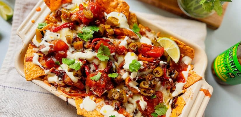 Fajita Nachos finished dish - Mexican Snacks