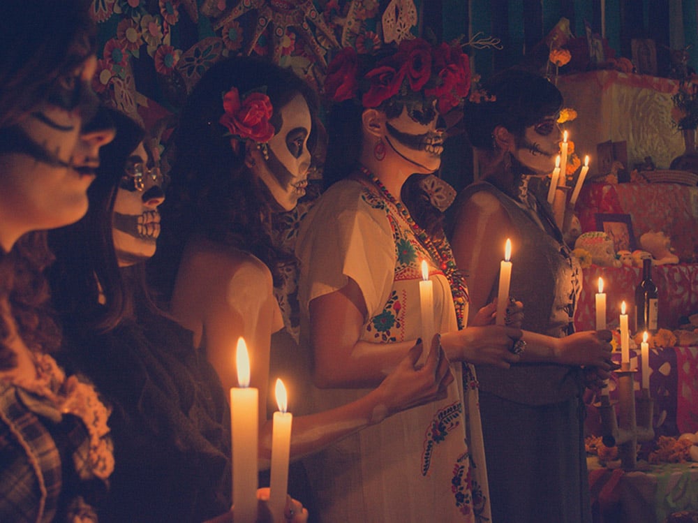 Day of the Dead incense burning