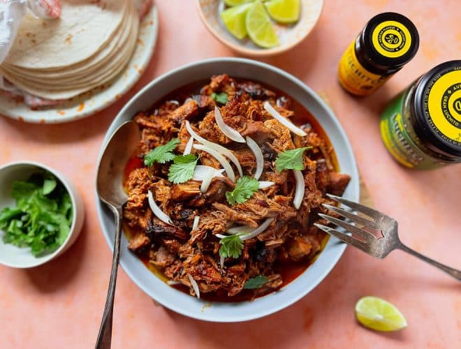 Chilorio finished dish