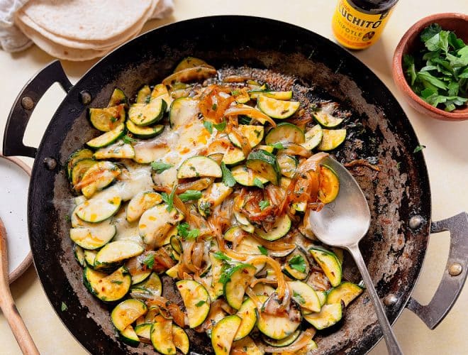 Calabacitas finished dish - Family Favourites