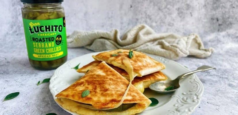 Cheese Quesadilla finished dish