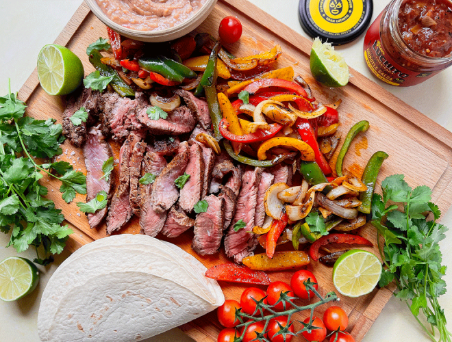 Fajita Platter finished dish- Mexican BBQ
