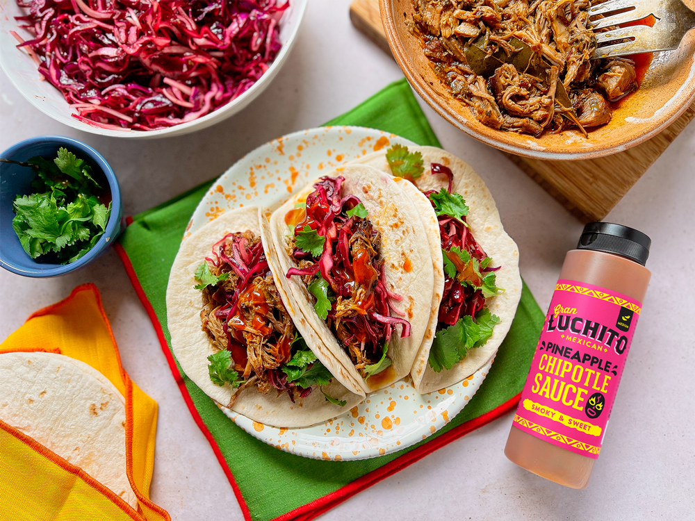 Pulled Pork Tacos finished dish - How to make Burritos 