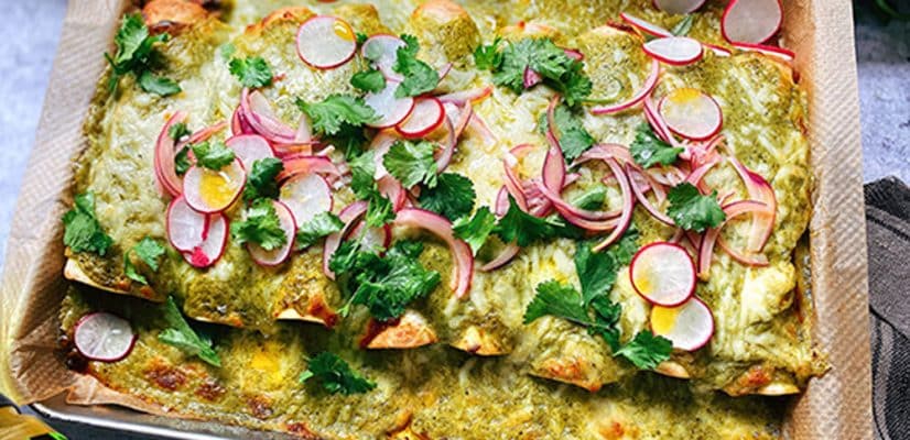 Pulled Pork Enchiladas - finished dish