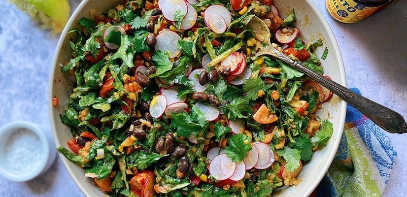 Mexican Bean Salad finished dish