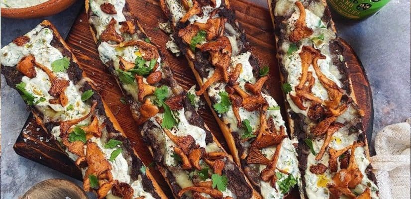 Mushroom Molletes finished dish