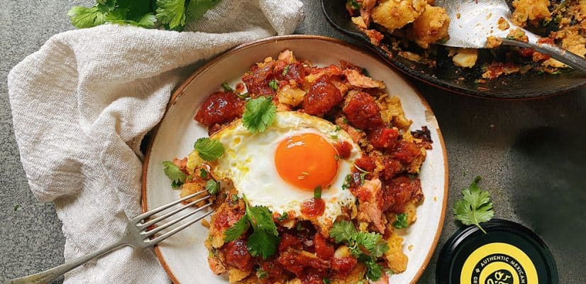 Leftover Ham and Potato Hash prep step