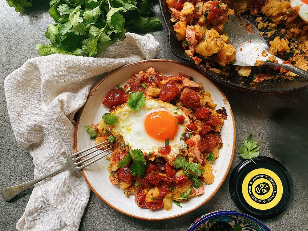 Leftover Ham and Potato Hash